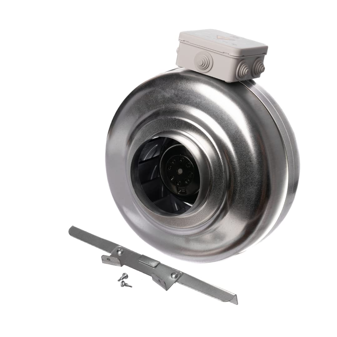Europlast 100mm Rohrlüfter Rohrventilator Metall radial Abluftrohr Lüfter 379m³ Abluftventilator AKM100