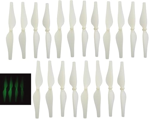 Fytoo 20 unids hélice luminosa para DJI Tello RC Quadcopter Backup Parts Remote Drone Blade