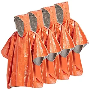 Qingyuan 4 Pa Emergency Rain Poncho Thermal Blanket Poncho Weather Proof Outdoor Sur al Camping Gear