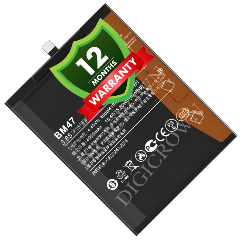 Image of Original BM47 Battery Compatible with Xiaomi Redmi 3 - (4100mAh) - 1 Year Warranty
