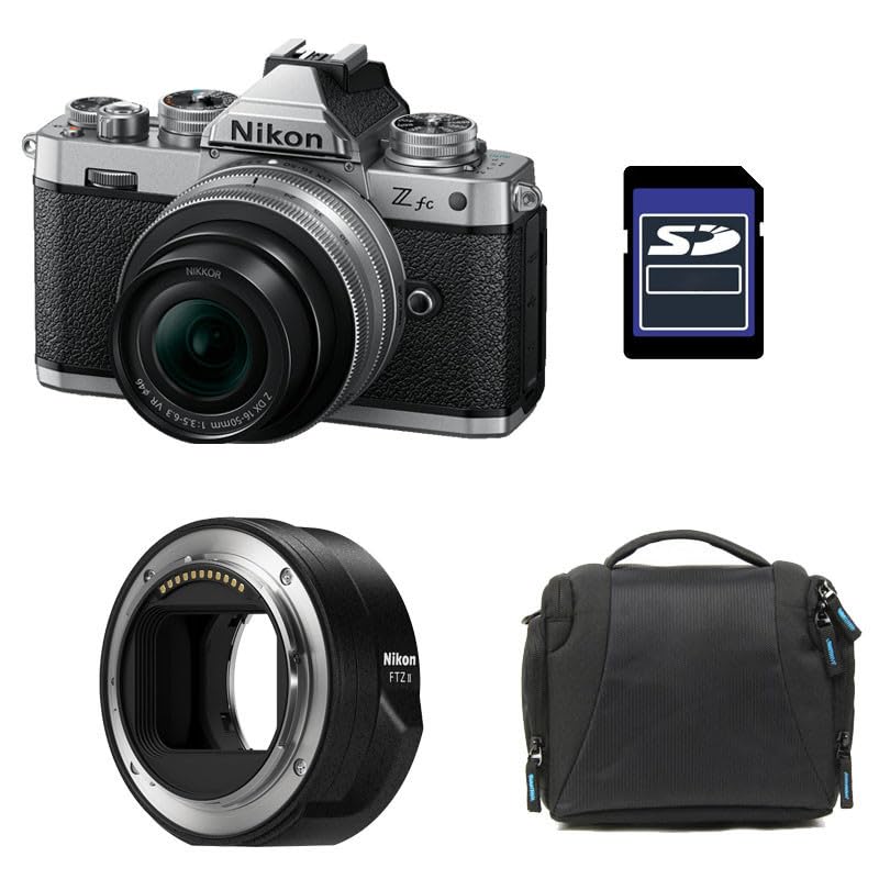 Kit Photo Personnalisé crée à l'aide de NIKON Z FC + Z 16-50 Silver + Sac + Carte SD