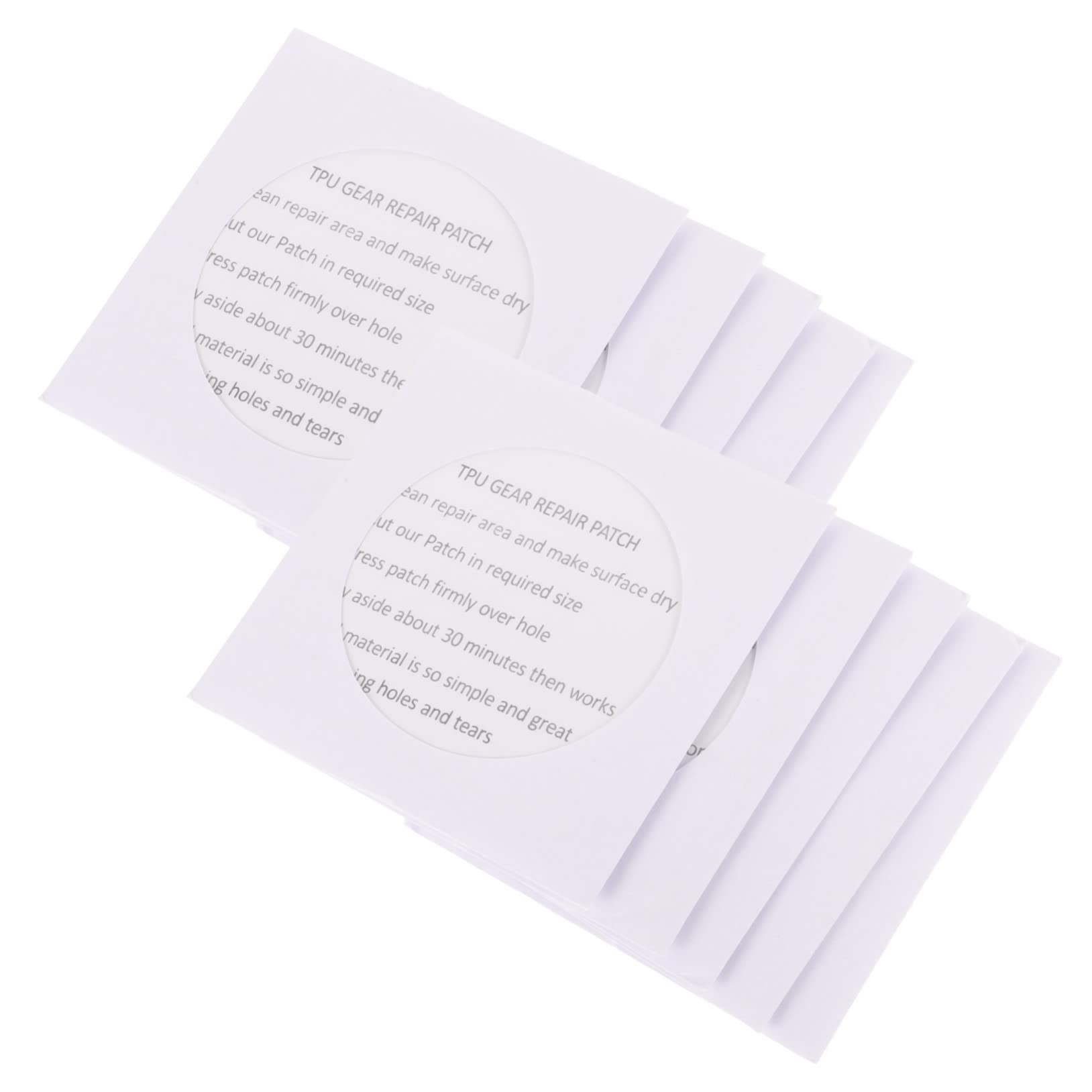 NUOBESTY 100stücke Teiliges Tpu Reparaturset Für Aufblasbare Produkte Selbstklebende Wasserdichte Flicken Für Zelte Schwimmringe Boote Und Mehr Temperaturbeständig Und Langlebig