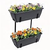 Hanging Planter Boxes for Plants, Grey