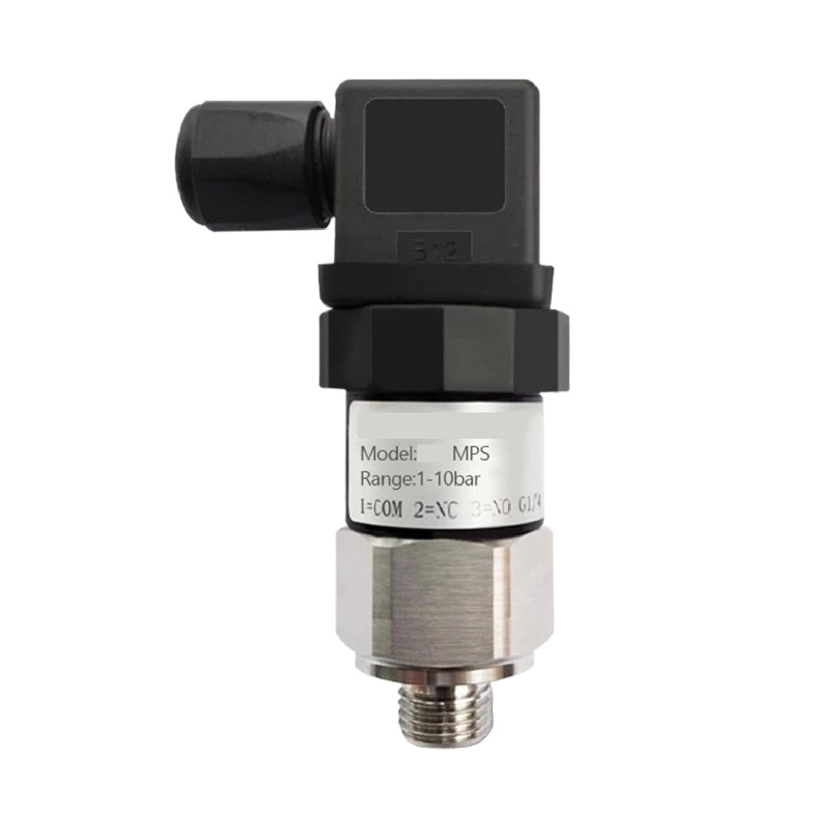 Interruptor de presión mecánico ajustable, controlador membrana pistón diafragma acero inoxidable for sistema neumático bomba agua 1 ud