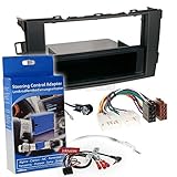 Radio original Carmedio empotrable Set con ACV adaptador para mando a distancia en el volante para Alpine, Clarion, Panasonic, Sony, Pioneer, Kenwood, y Zenec radios de coche