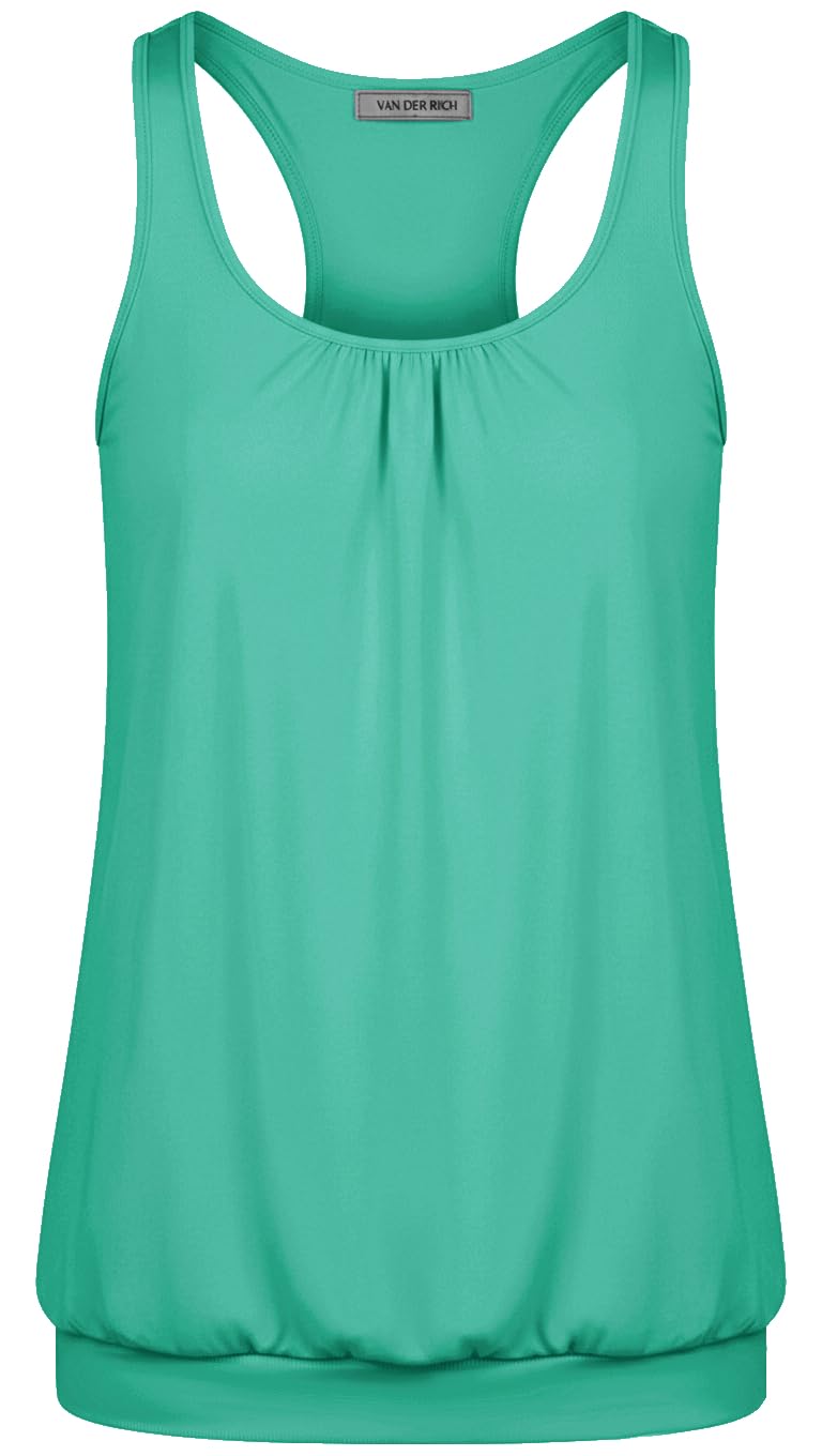 Van Der Rich ® - Camiseta de Tirantes Espalda Nadadora Escote Plisado - Mujer — view 8