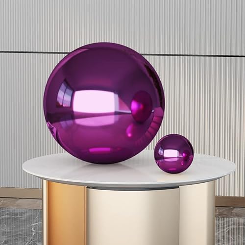 Purple Gazing Ball, Gazing Globe Mirror Ball,Stainless Steel Ball -10 Inch (10Inch) #TOP1