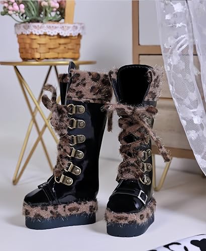 Chaussures de poupée 1/4 BJD léopard marron AMITD accessoires handmade doll