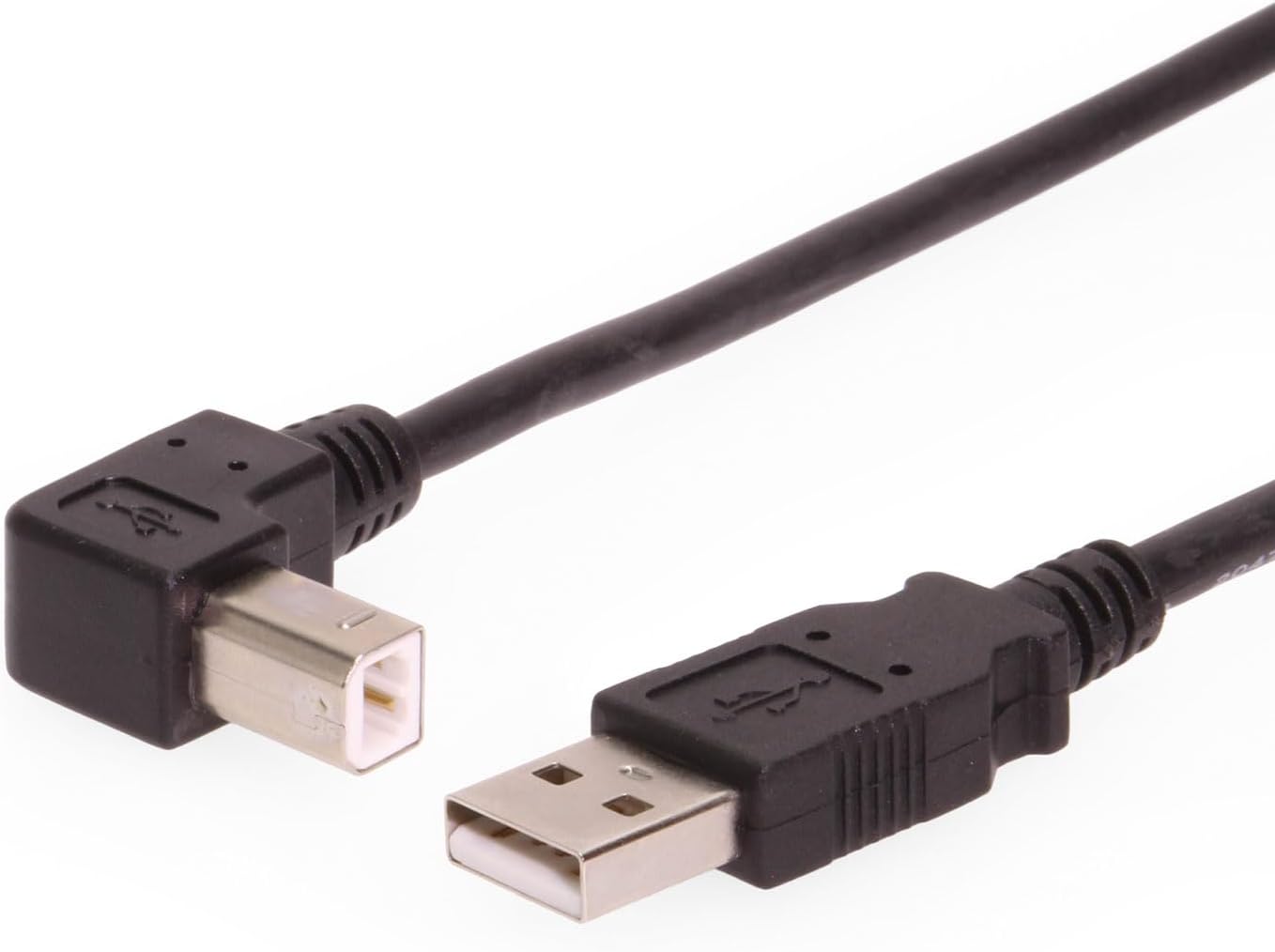 USBGear 6ft. USB 2.0 Cable High-Speed Type A to B Down Angle