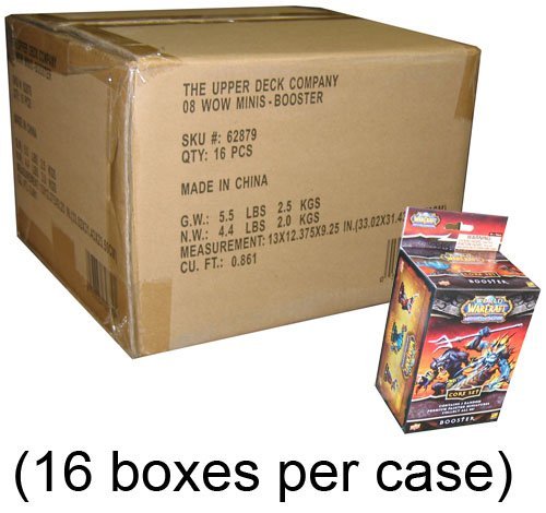 16-BOX CASE - World of Warcraft Minis Game Core Set Boosters - 48 figures