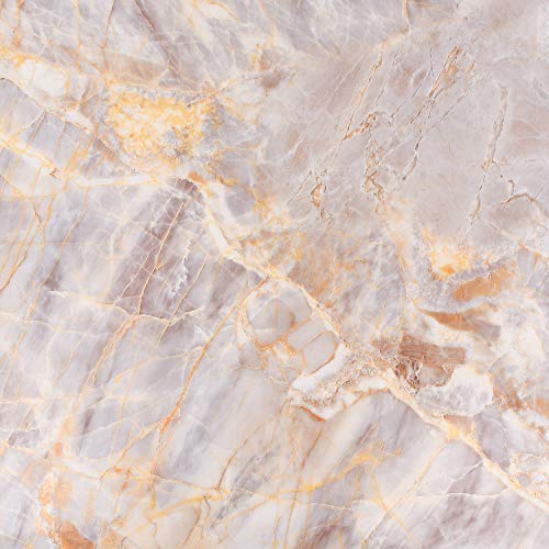 Image of Self Adhesive Wallpaper for Furniture,Almirah,Table Top,Wardrobe,Kitchen,Cupboard Decal & Door| Kitchen Wall Paper Sticker DIY PVC Self Liner Vinyl Stickers. (Onyx Cream Marble, 24x72 Inch)