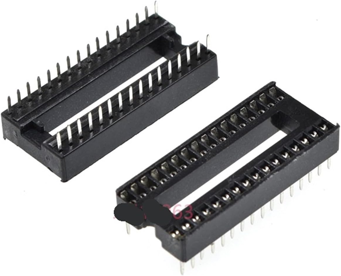 5/10PCS 28/32/36/42/48/52/54/56/64 pin IC Socket 1.778MM Pitch DIP CHIP Test 28P/32P/36P/42P/48P/52P/54P/56P/64P(64P,5Pcs)