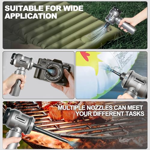 Image of PeroBuno Car Vacuum Cleaner High Power- 18KPa Powerful- 35 Mins Runtime- 3 Gear- 2 in 1 Compressed Air Duster- Cordless Portable Mini Handheld Vacuum with Brushless Motor and Type C