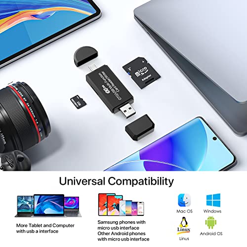 Micro Usb Otg To Usb 2.0 Sd Card Adapter, Cococka Micro Sd Card Reader，Trail Camera Memory Card Adapter Connector For Android Phone/Computer，Supports Sd/Sdhc/Scxc/Mmc/Mmc Micro #TOP4