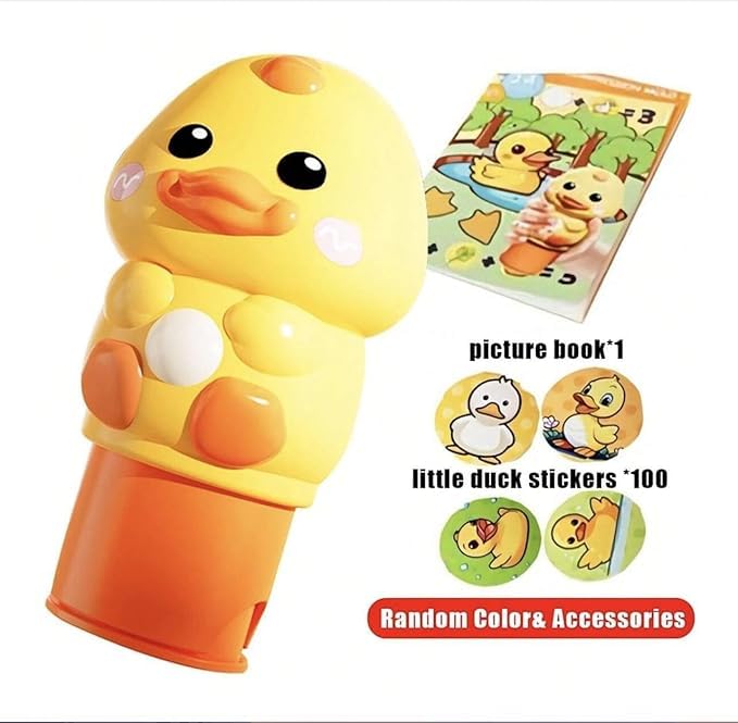 YAVRIXZ Kids Sticker Stamper Set with 100+ Stickers | Arts & Crafts Sticker Activity Book for Toddlers | Creative Play Stampers for Kids Age 3–7 | Travel Toy for Girls & Boys | Fun Learning Craft Kit 4
