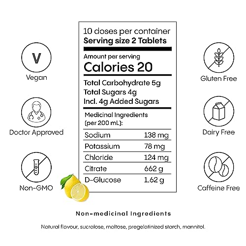 Hydralyte Effervescent Electrolytes Tablets - Lemonade 20 count