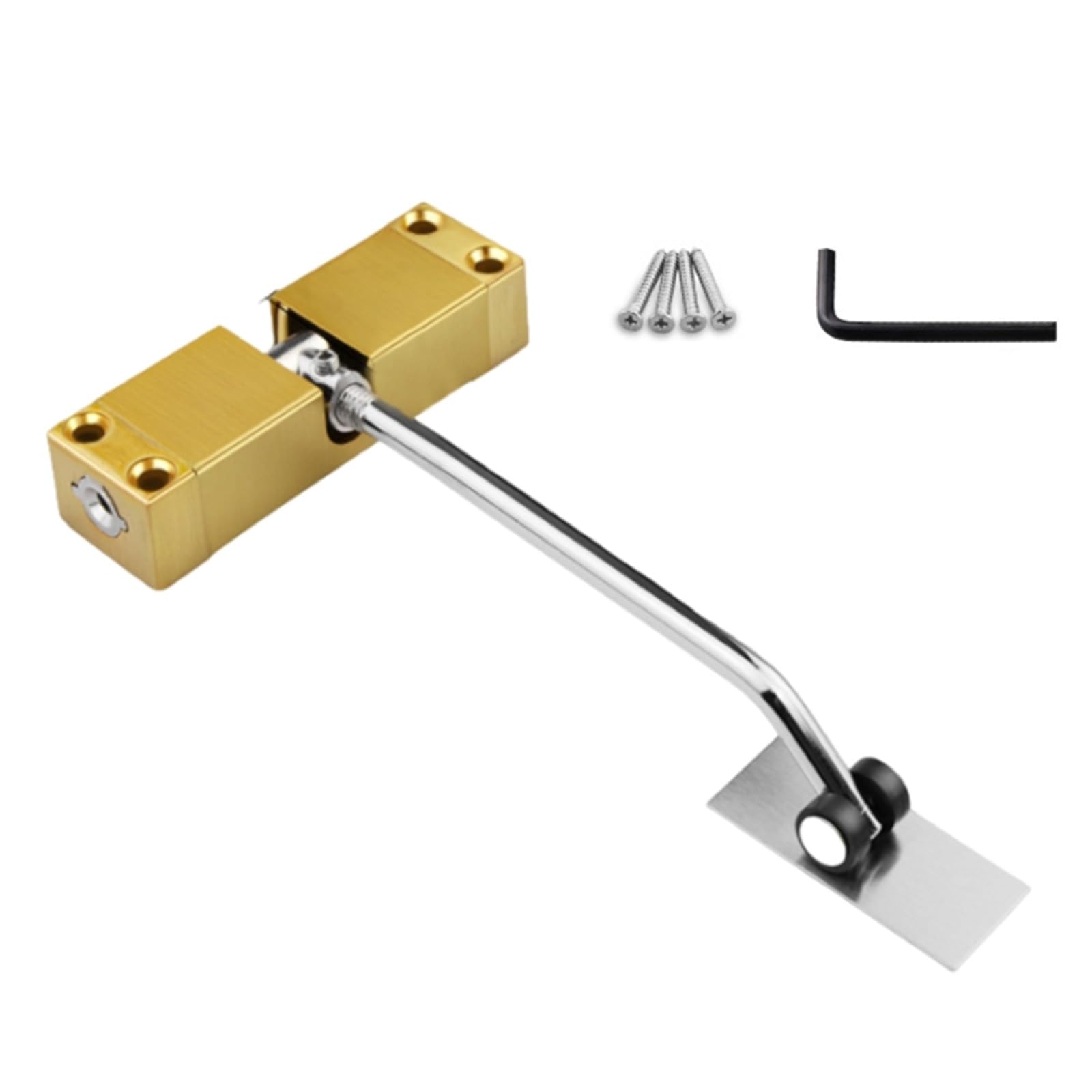 Ywluuoo Gold Automatic Door Close Adjustable Spring Loaded Quiet Spring Upgrades For Homes & Use Automatic
