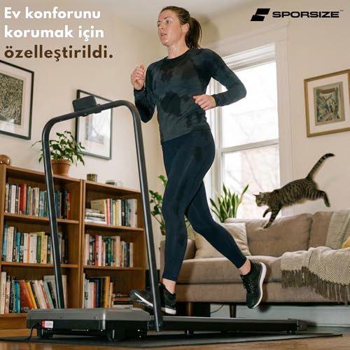 Sporsize 2 HP Katlanabilir Yürüyüş ve Koşu Bandı – Sessiz Motor, Uzaktan Kumanda, LED Ekran – Ev & Ofis Spor Aleti WalkingPad