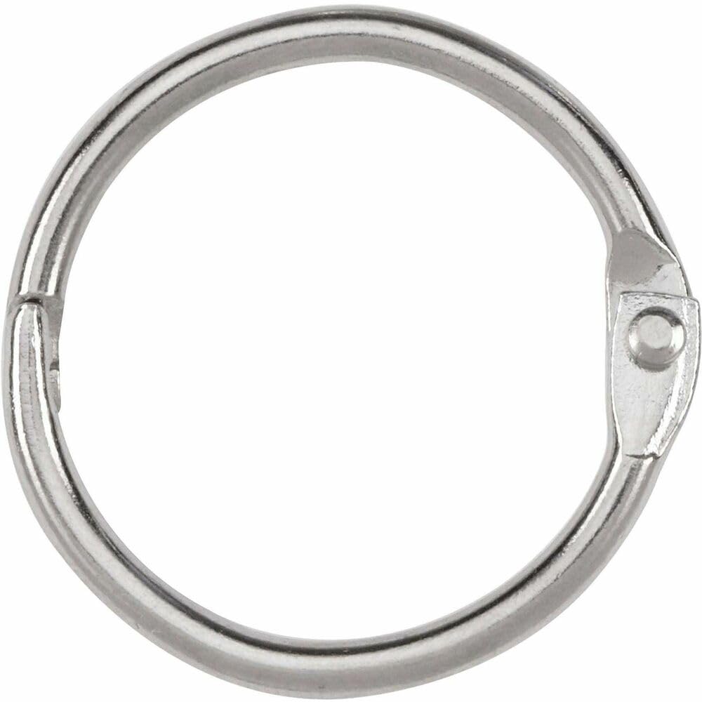 ACCO Loose Leaf Binder Rings, 1 Inch Capacity, Silver, 100 Rings / Box (72202)