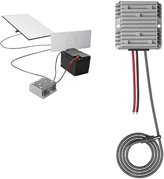 DC Power Converter 12V/24V to 57V 4.5A for starlink Gen 3, IP68 Waterproof Aluminum Step-Up Adapter with Protection