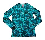 Referencia: 823501 – 021 Nike M NSW TCH FLC CRW AOP Camiseta de Manga Larga, Hombre, Azul (Rio Teal/Black/Black), L