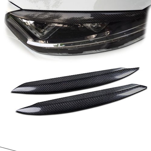 car-wear for VW Golf 7 GTI GTD 7 MK7 Carbon Fiber Head Light Eyelid Eyebrow 2013 2014 B#