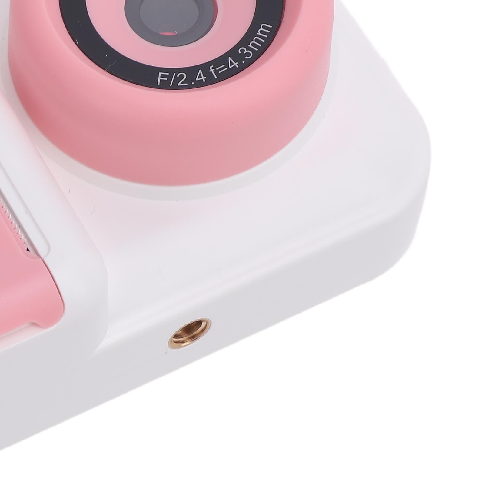 Irfora Selfie Print Camera Stampa Termica Doppia Lente con Flash per Viaggi Schermo IPS HD da 2,4 Pollici (Rosa Bianco)