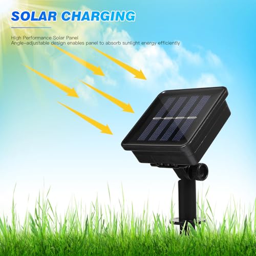 Luces solares impermeables para sombrilla exterior miniatura 6