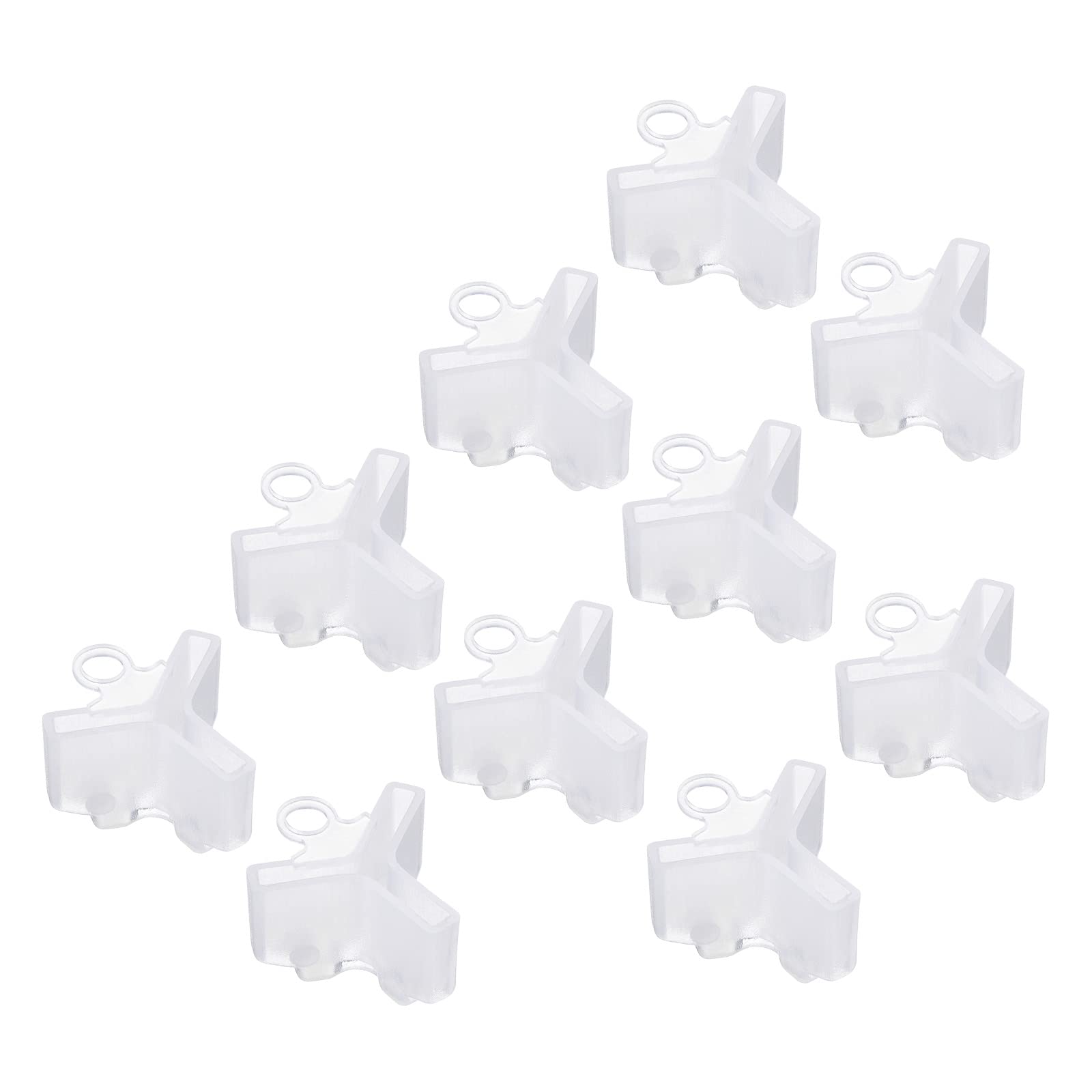 PATIKIL Fishing Hook Bonnets, 50 Pack Plastic Treble Hook Covers Hook Safety Caps Protectors Fit for Standard Size 6, 7, 8, White