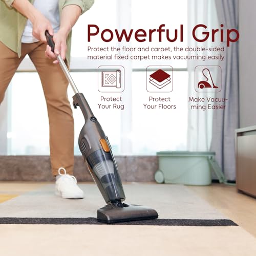 Felt and Rubber Backing Rug Pad, 2"x10" Non-Slip Rug Pads, 1/8” Thick, Under Area Carpet Protective Pads, Cushioned Gripper Pads for All Floors and Finishes, Keeps Rugs in Place, Soft and Secure - Image 5