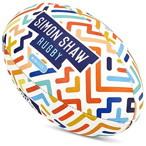 Simon Shaw Rugby Neon Flex Size 3 | Exclusive Rugby Ball Size 3 | Top Rugby Ball | Quality Rugby | Proven Mini Rugby Ball | Guaranteed Sports | Ultimate Rugby Balls | Revolutionary Sports Equipment Cover