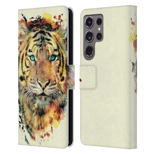 Funda tipo libro para evitar arañazos en Samsung Galaxy S24 Ultra de cuero