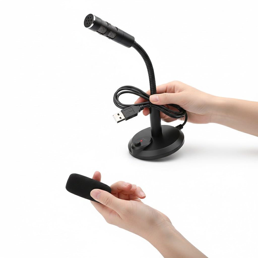Drumstone (𝐒𝐩𝐞𝐜𝐢𝐚𝐥 𝟏𝟓 𝐘𝐞𝐚𝐫𝐬 𝐖𝐚𝐫𝐫𝐚𝐧𝐭𝐲 Desktop USB Microphone for PC & Laptop – Plug and Play Condenser Mic for Gaming, Podcast, Streaming, Online Meetings & Voice Recording-picture-33