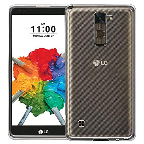 ReelWonder Environmental Silicone Shock Absorbing Protection Back Case Crystal Shell Compatible with LG Stylo 2 Plus K550