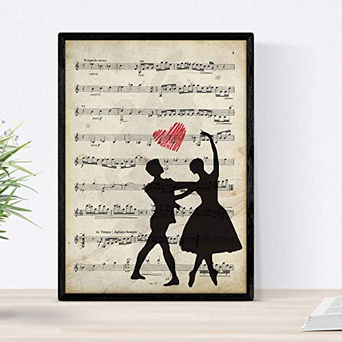 Nacnic Paio Poster punteggio Balletto. le Immagini...
