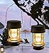 pearlstar Solar Lanterns Outdoor Hanging Solar Lights with Handle for Pathway Yard Patio Garden Decoration, Waterproof Outside Solar Table Lamp,2 Pack 5.5