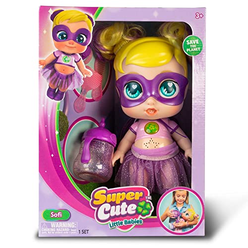 Bizak Super Cute Sofi Glitzy Cool, con Luces y Sonidos, muñeca de 26 cm articulada y con Ropa Brillante y Reversible. Sofi Tiene el Poder de controlar Las Plantas, Incluye Accesorios (64320013)
