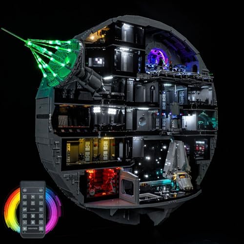Kit de iluminación remota BrickBling compatible con Lego Death St...