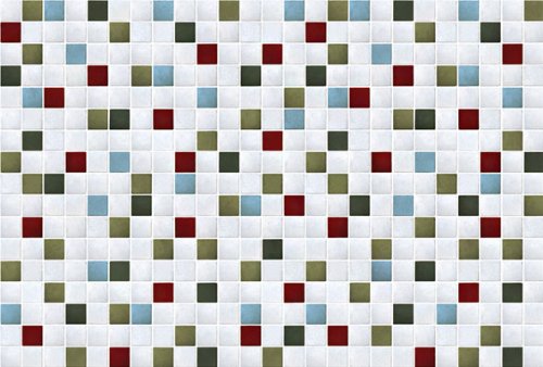 Magic-fix Peel & Stick Mosaic Tile Pattern Textured Vinyl Wallpaper Shelf Liner Table and Door Reform 1.64 feet X 9.84 feet Sky blue DPS-65