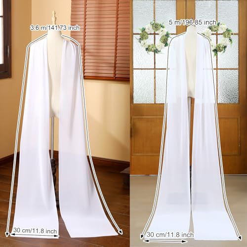 Bridal Scarf for Wedding Long Silk Scarf for Women Draped Bride Wrap Wridal Wedding Wrap3