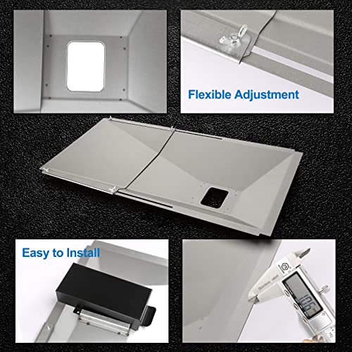 Utheer Adjustable Grease Tray With Catch Pan, Universal Drip Pan For 3/4/5 Burner Gas Grill Models, Grill Replacement Parts For Nexgrill, Charbroil, Expert Grill, Dyna Glo, Kenmore, Bhg And More #TOP4