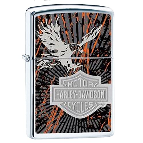 Allumeuse mécanique chrome Harley-Davidson : cadeau idéal en métal