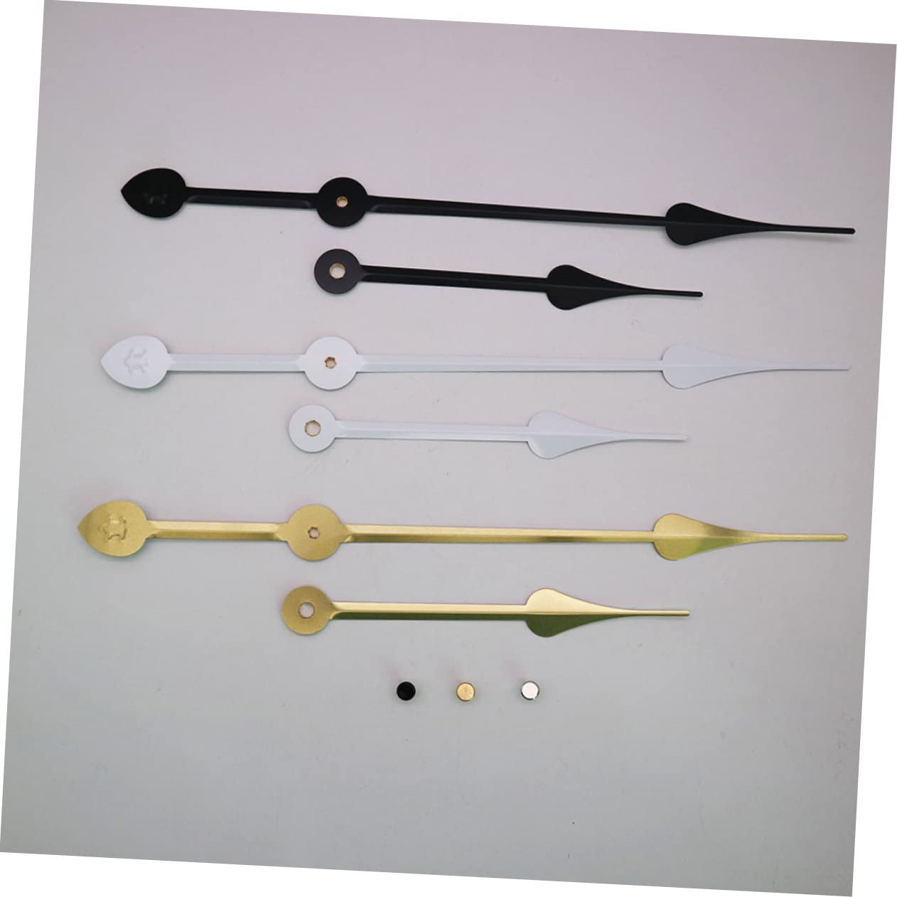 Lurrose 6 Sets DIY Uhrwerkmotor Schwarze Teile Uhrwerkersatz Geräuschlos Ersetzen Oder Machen Sie Ihre Eigene Uhr Vintage Uhr Kleines Uhrwerk Uhrwerk Uhrzeiger Kunststoff