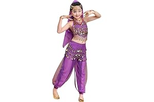 ODASDO Belly Dance Costume for Girls Kids