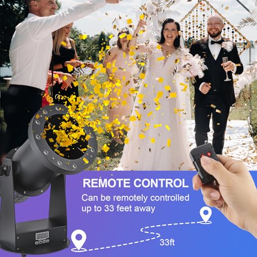led confetti machine 1500w electric confetti lights confetti blower with remote control digital confetti cannon for dj parties nightclubs weddings stages concerts event shows