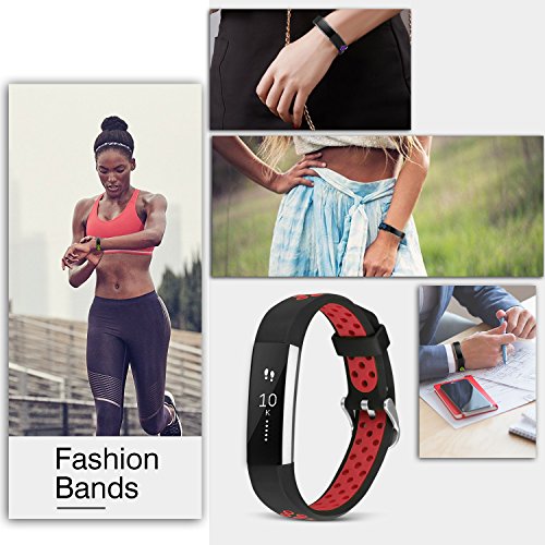 Skylet Bands Compatible With Fitbit Ace Kids/Fitbit Alta Hr Bands Women Men, 3 Pack Soft Breathable Sport Wristbands Compatible With Fitbit Alta Large Black #TOP5