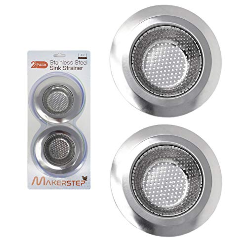 Coladores para fregadero de acero inoxidable pack 2 4.5 pulgadas miniatura 2