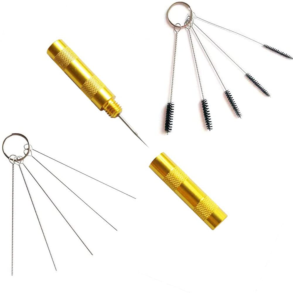 ANCLLO Airbrush Cleaner Spray Gun Cleaning Kit Needle Brush Repairing Tools