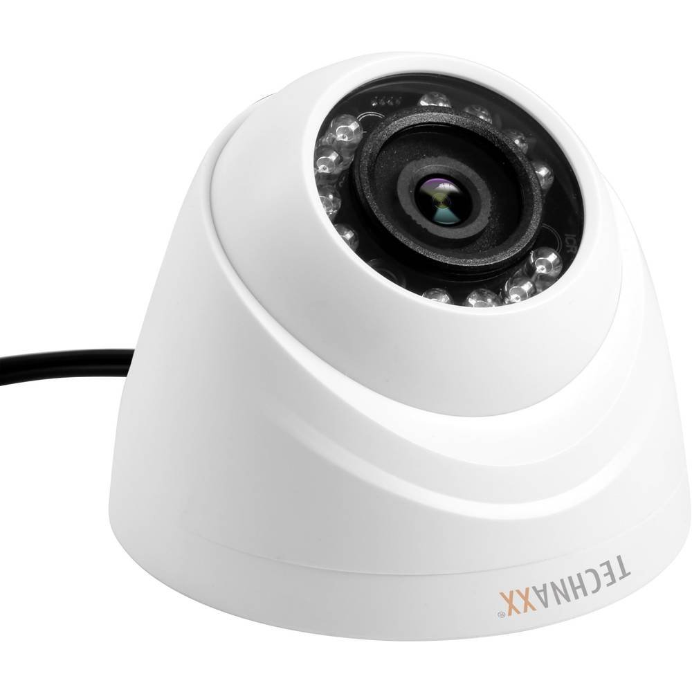 Technaxx Zusatz-Dome-Kamera für Mini Security Kit PRO TX-49 – HD 720p Überwachungskamera – Ergänzungskamera mit Bewegungserkennung, Nachtsicht, 250 m Reichweite – HDCVI/Koaxial – DAHUA-kompatibel