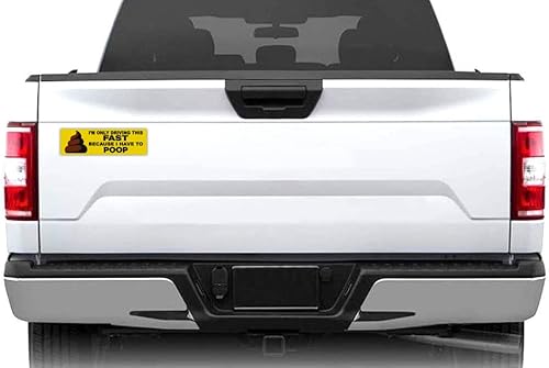 Miniatura 2 de Crazy Novelty Guy Imán divertido, I'm Only Driving This Fast Because I Have to Poop (ideal para bromas divertidas, bromas, bromas prácticas),